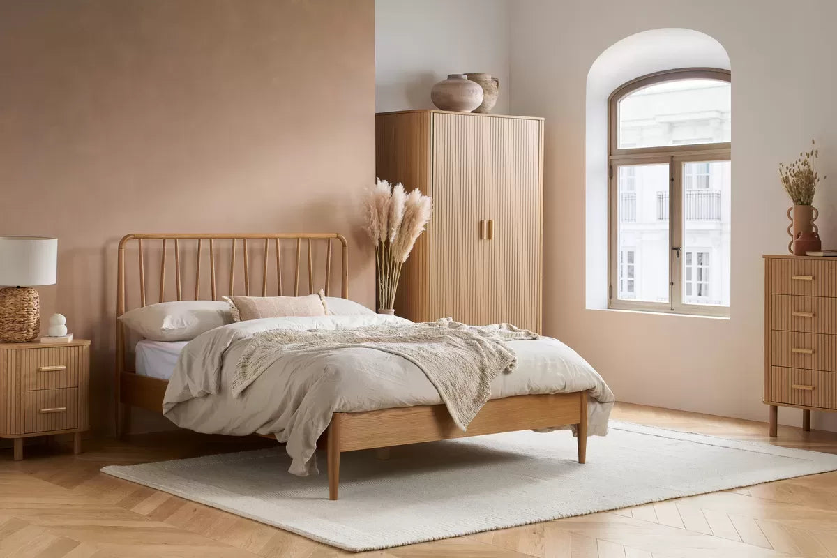 Axel 2 Drawer Fluted Bedside