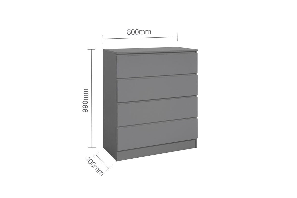 Oslo 4 Drawer Chest