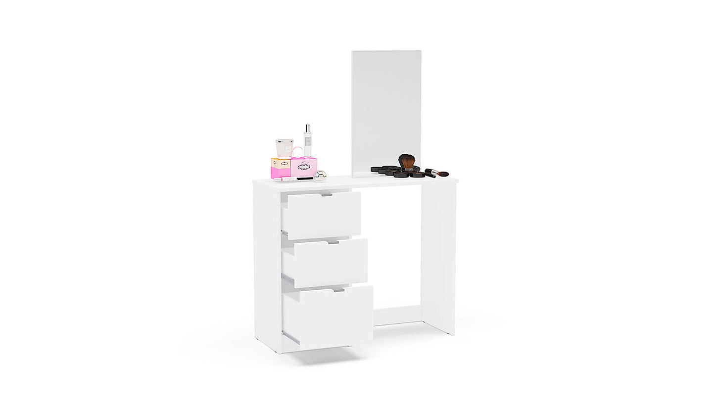 Madison 3 Drawer Dressing Table & Mirror