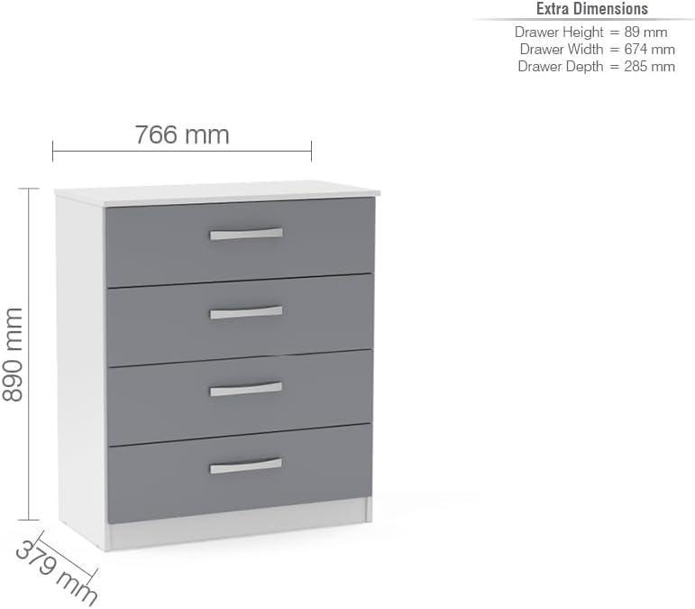 Lynx 4 Drawer Chest