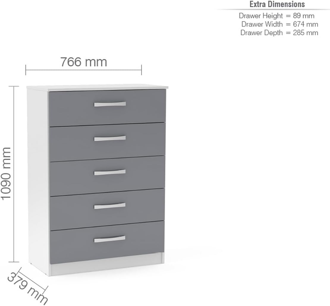 Lynx 5 Drawer Chest