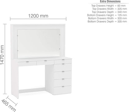Chloe 7 Drawer Dressing