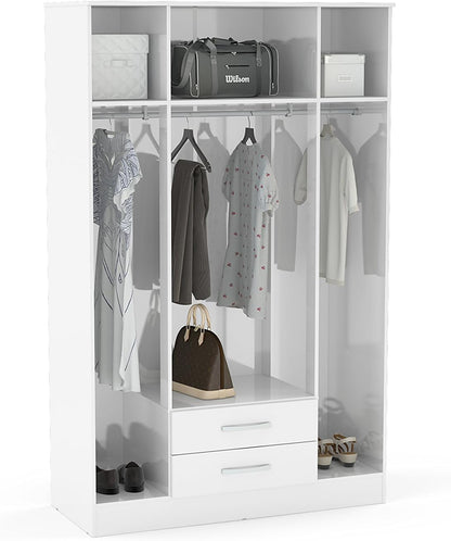 Lynx 4 Door 2 Drawer Wardrobe With Mirror