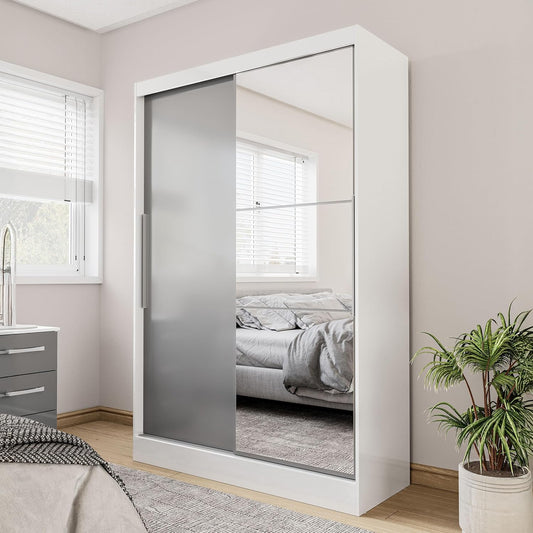 Lynx 2 Door Sliding Wardrobe With Mirror