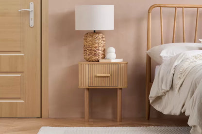 Axel 1 Drawer Fluted Bedside