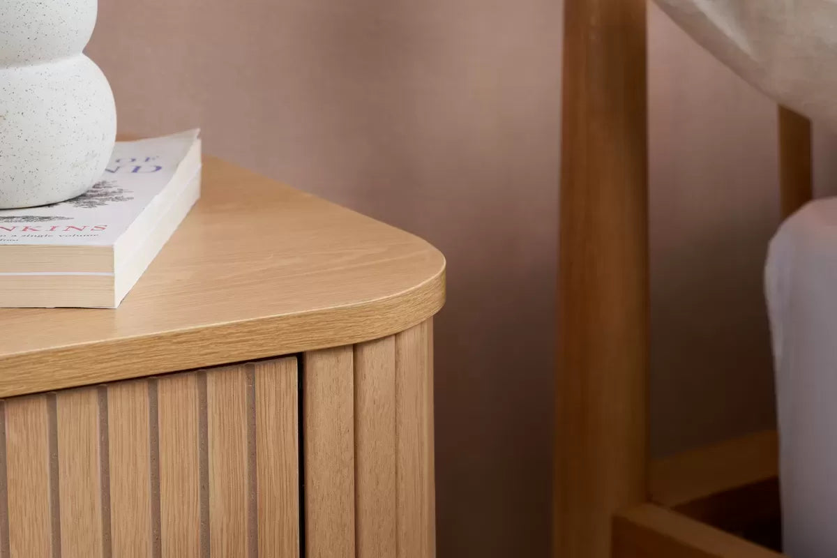 Axel 1 Drawer Fluted Bedside