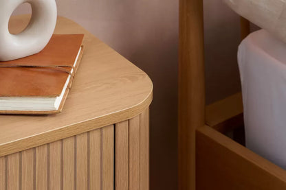 Axel 2 Drawer Fluted Bedside