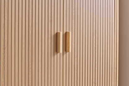 Axel 2 Door 1 Drawer Fluted Wardrobe