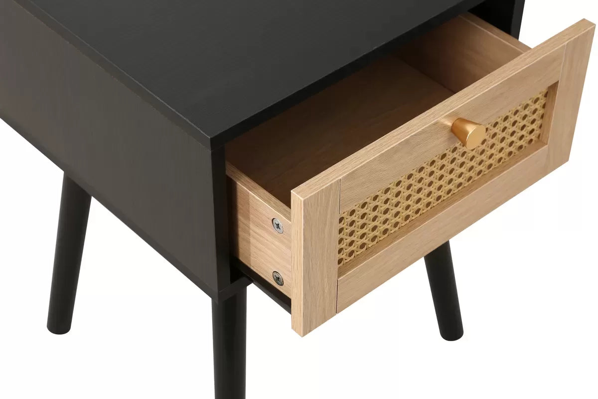 Croxley 1 Drawer Rattan Bedside
