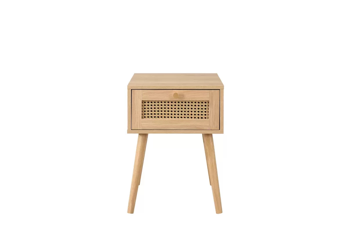 Croxley 1 Drawer Rattan Bedside