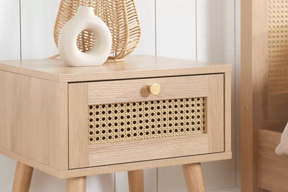 Croxley 1 Drawer Rattan Bedside