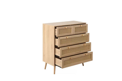 Croxley 5 Drawer Rattan Chest