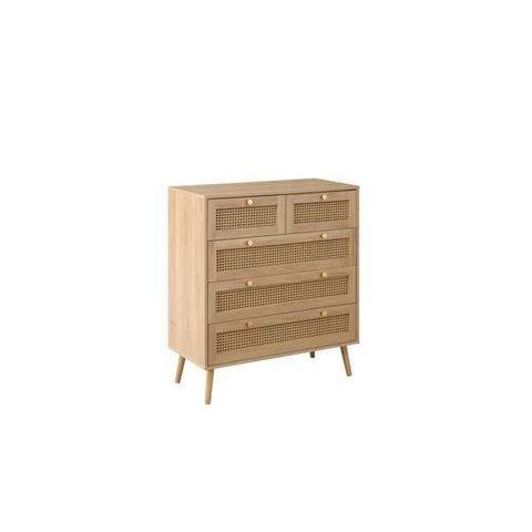 Croxley 5 Drawer Rattan Chest