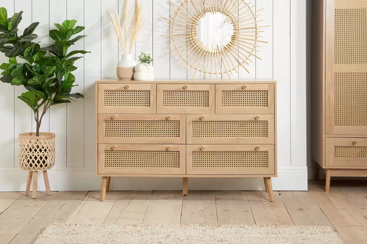 Croxley 7 Drawer Rattan Chest
