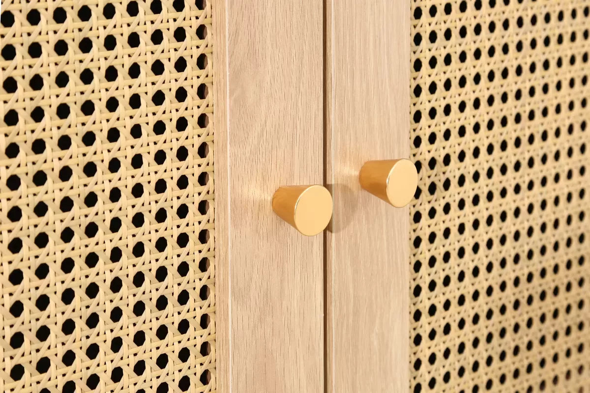 Croxley 2 Door 1 Drawer Rattan Wardrobe