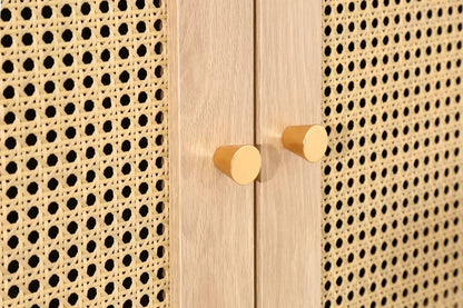 Croxley 2 Door 1 Drawer Rattan Wardrobe