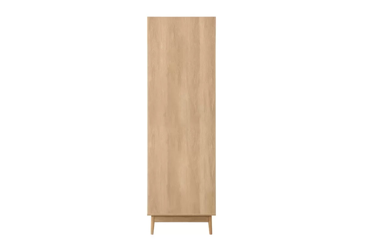 Croxley 2 Door 1 Drawer Rattan Wardrobe