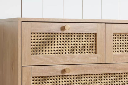 Croxley 7 Drawer Rattan Chest