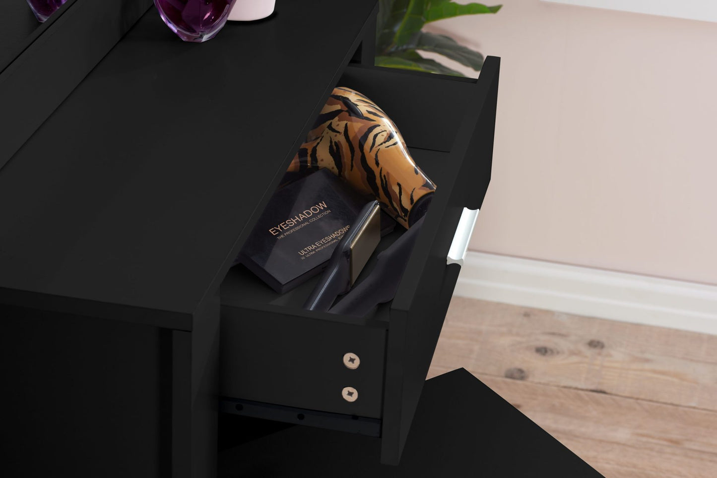 Evelyn 1 Drawer Sliding Mirror Dressing Table