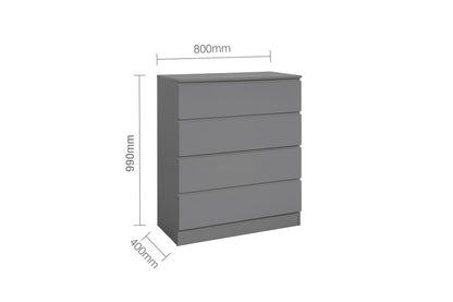 Oslo 4 Drawer Chest