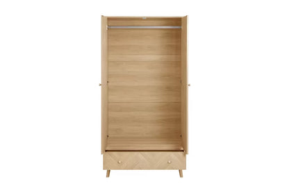 Herringford 2 Door 1 Drawer Wardrobe
