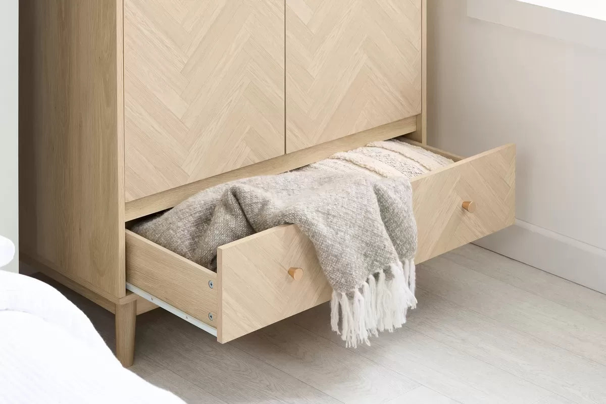 Herringford 2 Door 1 Drawer Wardrobe