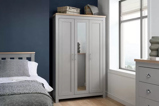Highgate 3 Door Wardrobe With Mirror