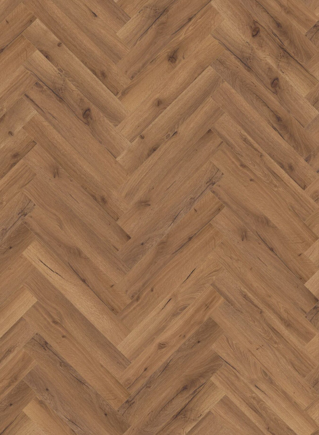 Oak Robust Fumed Herringbone Laminate