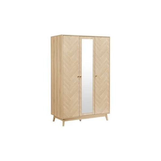 Herringford 3 Door Wardrobe With Mirror