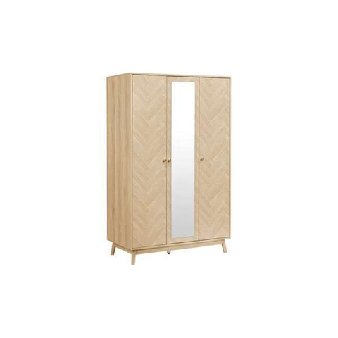 Herringford 3 Door Wardrobe With Mirror