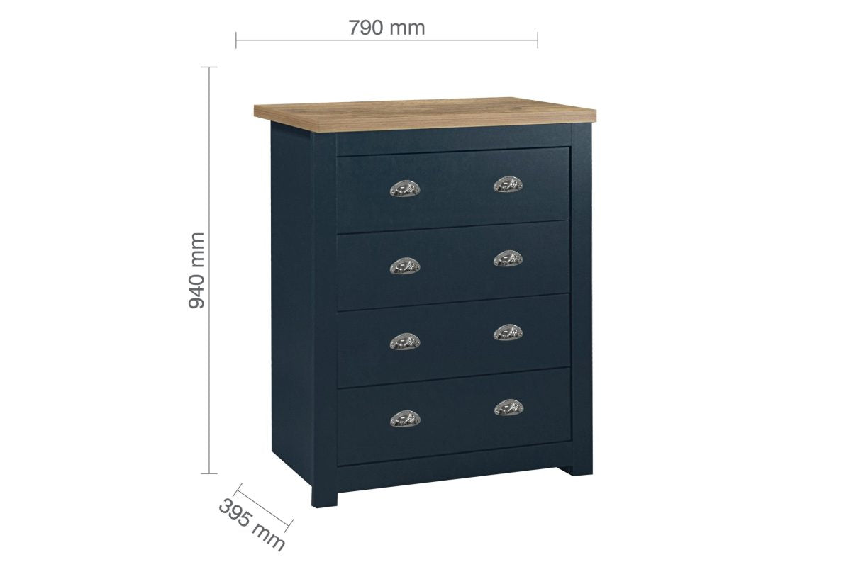 Highgate 4 Drawer Chest