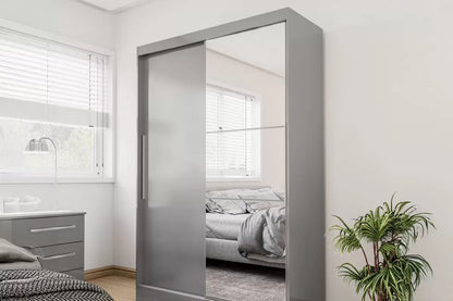 Lynx 2 Door Sliding Wardrobe With Mirror
