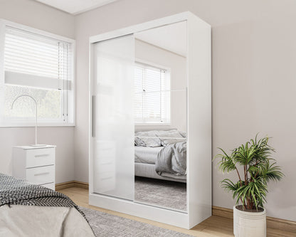 Lynx 2 Door Sliding Wardrobe With Mirror