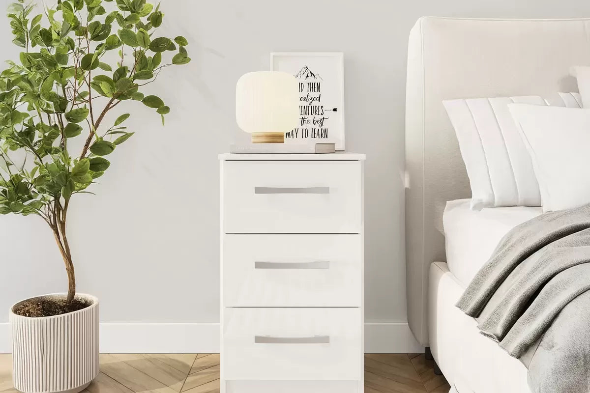 Lynx 3 Drawer Bedside