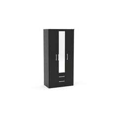 Lynx 3 Door 2 Drawer Wardrobe With Mirror