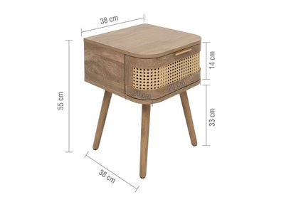 Noah 1 Drawer Bedside