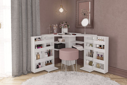 Olivia Corner Dressing Table With Storage