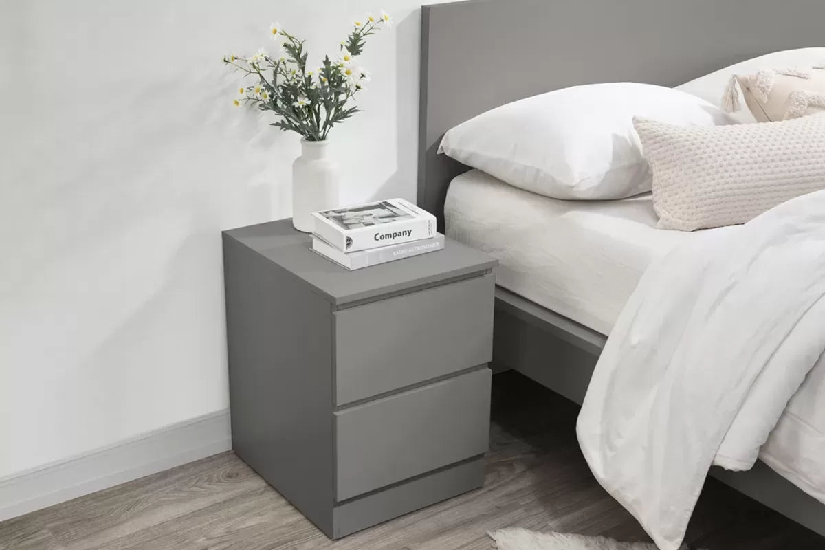 Oslo 2 Drawer Bedside