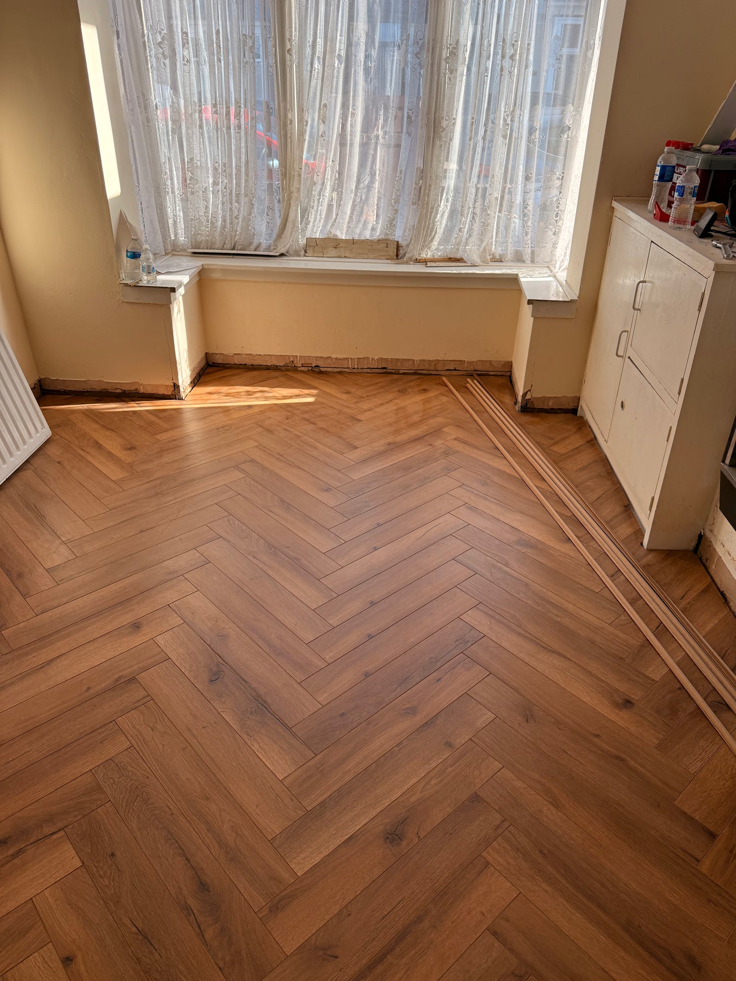 Oak Robust Fumed Herringbone Laminate