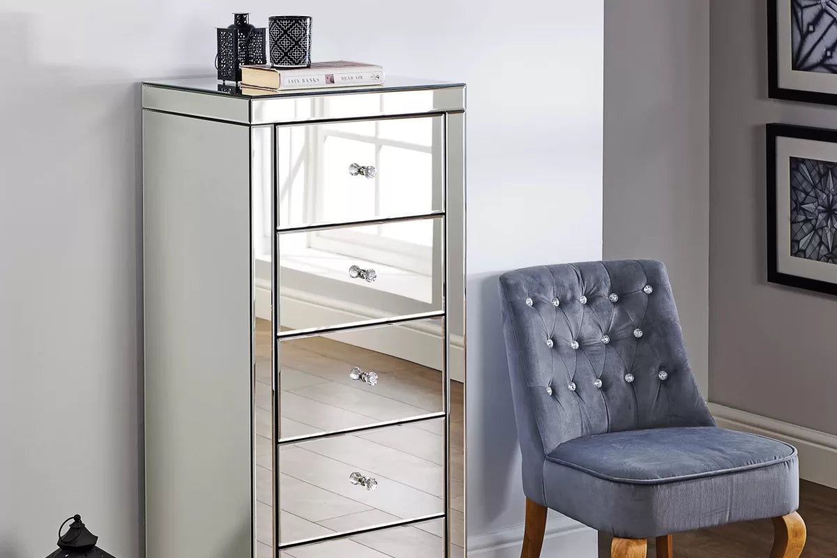Seville 5 Drawer Narrow Chest