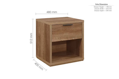 Stockwell 1 Drawer Bedside