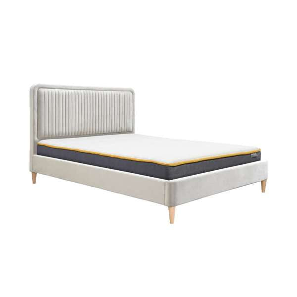 King Unbranded Bed Warm Stone