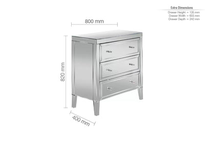 Valencia 3 Drawer Chest