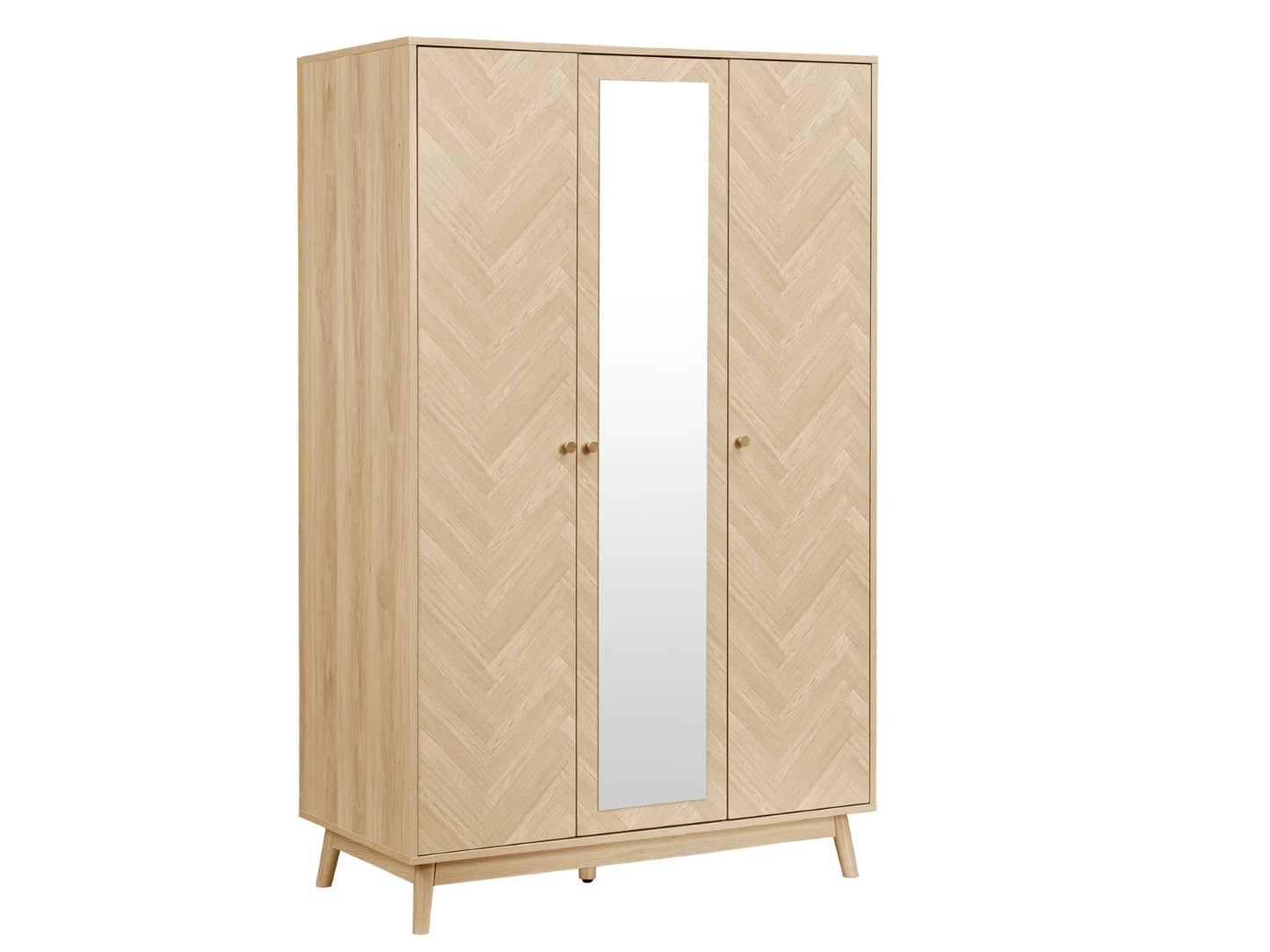 Herringford 3 Door Wardrobe With Mirror