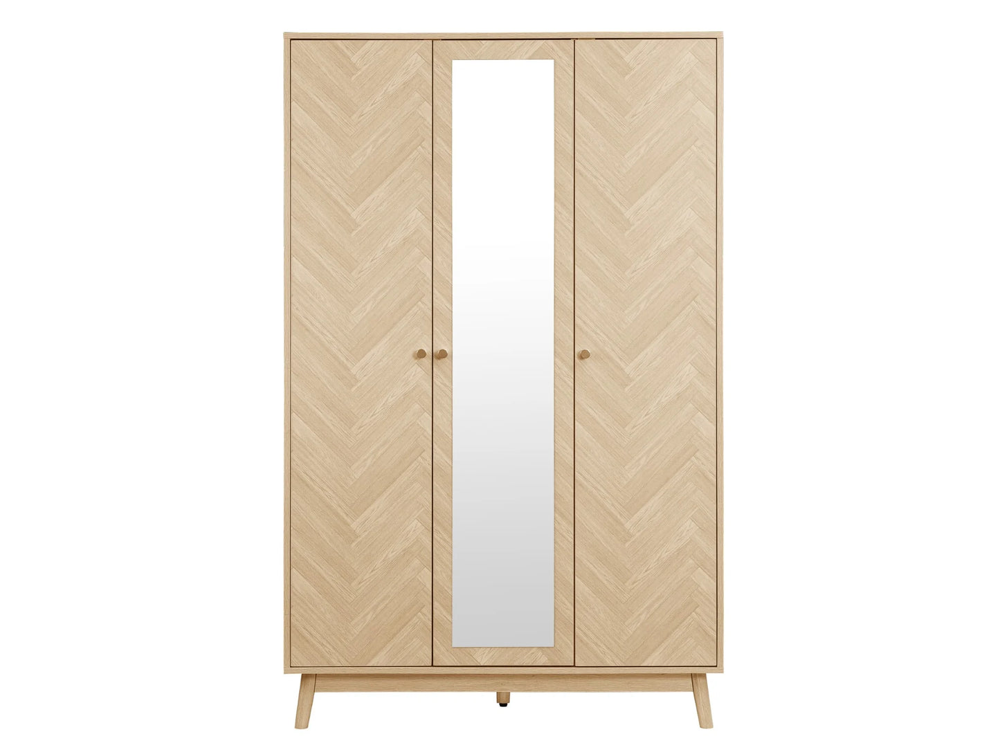 Herringford 3 Door Wardrobe With Mirror