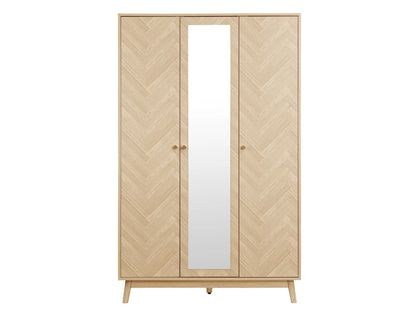 Herringford 3 Door Wardrobe With Mirror