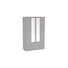 Lynx 4 Door 2 Drawer Wardrobe With Mirror